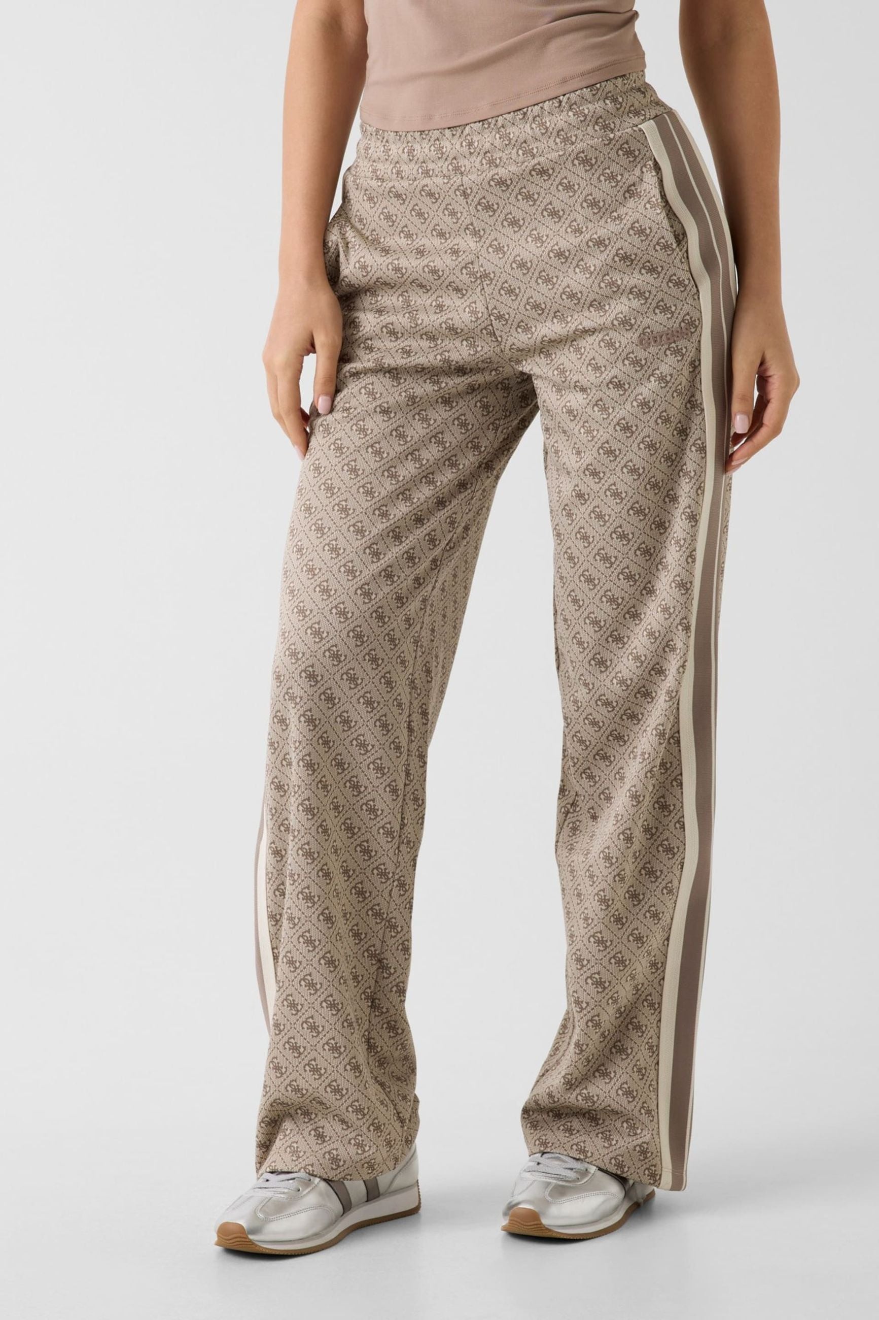 Guess Pantaloni Felpati con Logo 4G
