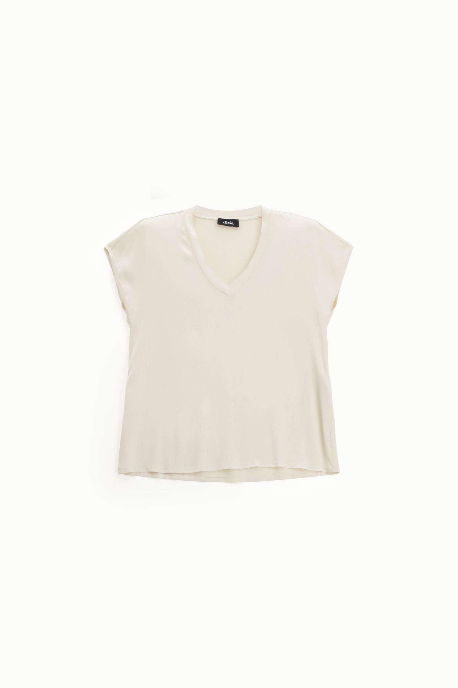 Dixie Camicia con Scollo a V e Maniche Corte