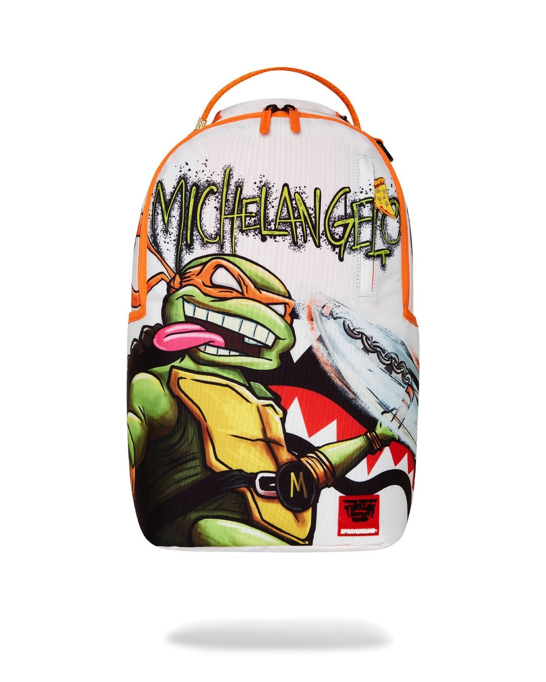 Sprayground Zaino Tmnt Mutant Mayhem Mikey Dlxr Bianco