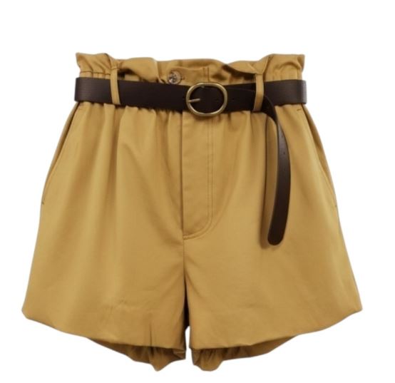 DIXIE Short con Elastico in Vita Camel