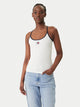 Tommy Jeans Canotta in Viscosa a Costine