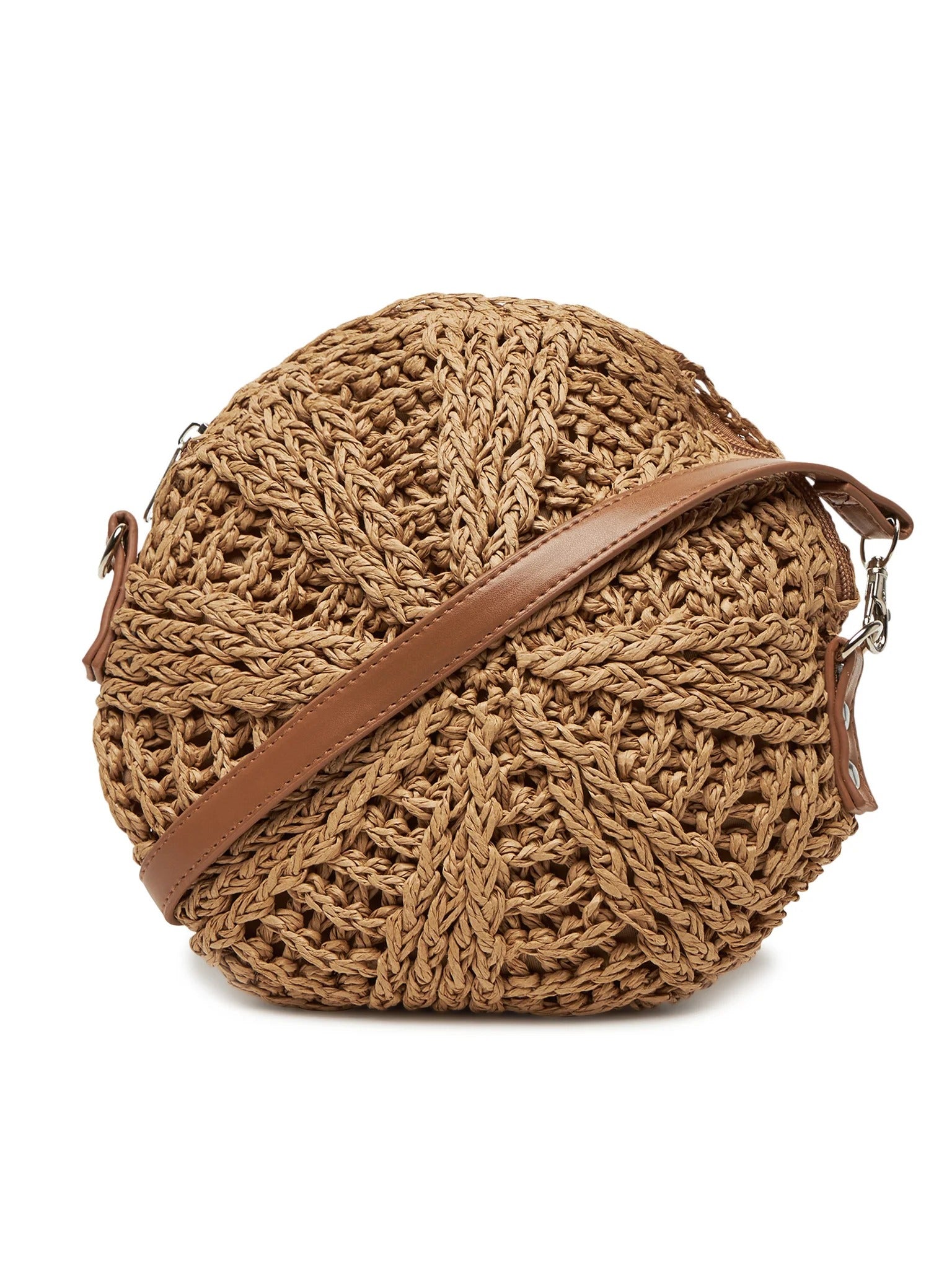 Pieces Borsetta in Paglia Marrone